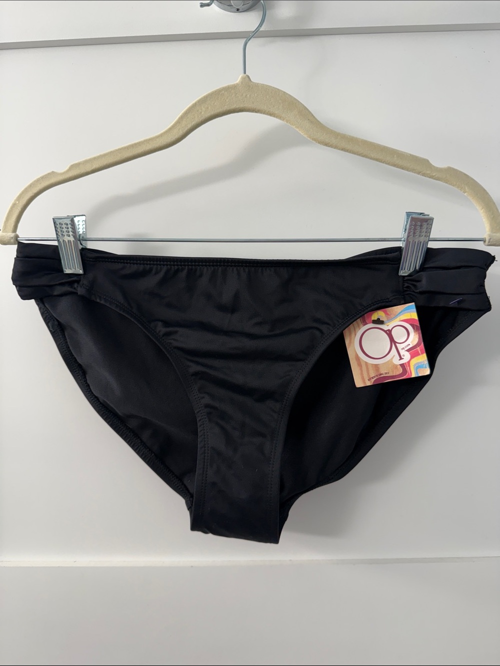 OP Solid Black Bikini Briefs